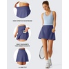 image:imageG4Free Lightweight Tennis Skirts for Women  15 Athletic Yoga Waist Skirt Casual Golf Skorts Inner Shorts with 2 PocketsDusky Purple