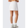 image:imageG4Free Lightweight Tennis Skirts for Women  15 Athletic Yoga Waist Skirt Casual Golf Skorts Inner Shorts with 2 PocketsWhite