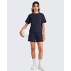 image:imageG4Free Waffle Knit Casual Shorts for Women 4  High Waisted Summer Soft Athletic Shorts with PocketsRoyal Blue
