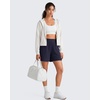 image:imageG4Free Waffle Knit Casual Shorts for Women 4  High Waisted Summer Soft Athletic Shorts with PocketsRoyal Blue