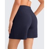 image:imageG4Free Waffle Knit Casual Shorts for Women 4  High Waisted Summer Soft Athletic Shorts with PocketsRoyal Blue