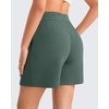 image:imageG4Free Waffle Knit Casual Shorts for Women 4  High Waisted Summer Soft Athletic Shorts with PocketsSage Green