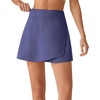 image:imageG4Free BareFeel Wrap Tennis Skirts for Women  15 High Stretch A Line Golf Skort Casual Summer Builtin Shorts with PocketsDusky Purple