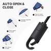 image:imageG4Free 433 Inch Travel Umbrella with Ring Carabiner Handle Automatic Open UV Protection Lightweight Compact Rain amp Sun Umbrella for Backpack Car CommutingNavy Blue