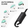 image:imageG4Free 433 Inch Travel Umbrella with Ring Carabiner Handle Automatic Open UV Protection Lightweight Compact Rain amp Sun Umbrella for Backpack Car CommutingTeal