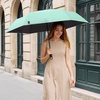image:imageG4Free 433 Inch Travel Umbrella with Ring Carabiner Handle Automatic Open UV Protection Lightweight Compact Rain amp Sun Umbrella for Backpack Car CommutingTeal