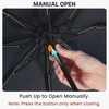 image:imageG4Free 46 Inch Mini Travel Umbrella with Retractable Handle Pocket Size Umbrellas for Sun Rain UV Protection UPF 50 Small Compact UmbrellaBlack