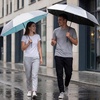 image:imageG4Free 46 Inch Mini Travel Umbrella with Retractable Handle Pocket Size Umbrellas for Sun Rain UV Protection UPF 50 Small Compact UmbrellaBlack