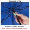 image:imageG4Free 46 Inch Mini Travel Umbrella with Retractable Handle Pocket Size Umbrellas for Sun Rain UV Protection UPF 50 Small Compact UmbrellaBlue