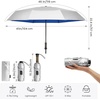 image:imageG4Free 46 Inch Mini Travel Umbrella with Retractable Handle Pocket Size Umbrellas for Sun Rain UV Protection UPF 50 Small Compact UmbrellaBlue