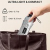 image:imageG4Free 46 Inch Mini Travel Umbrella with Retractable Handle Pocket Size Umbrellas for Sun Rain UV Protection UPF 50 Small Compact UmbrellaLight Blue