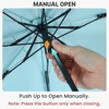 image:imageG4Free 46 Inch Mini Travel Umbrella with Retractable Handle Pocket Size Umbrellas for Sun Rain UV Protection UPF 50 Small Compact UmbrellaLight Blue