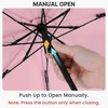 image:imageG4Free 46 Inch Mini Travel Umbrella with Retractable Handle Pocket Size Umbrellas for Sun Rain UV Protection UPF 50 Small Compact UmbrellaPink