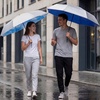 image:imageG4Free 46 Inch Mini Travel Umbrella with Retractable Handle Pocket Size Umbrellas for Sun Rain UV Protection UPF 50 Small Compact UmbrellaSky