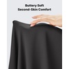 image:imageG4Free BareFeel 78 Length Wide Leg Yoga Pants for Women with Pockets High Stretch Waist Copped Pants CasualBlack