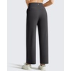 image:imageG4Free BareFeel 78 Length Wide Leg Yoga Pants for Women with Pockets High Stretch Waist Copped Pants CasualBlack