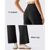 image:imageG4Free BareFeel 78 Length Wide Leg Yoga Pants for Women with Pockets High Stretch Waist Copped Pants CasualBlack