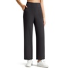 image:imageG4Free BareFeel 78 Length Wide Leg Yoga Pants for Women with Pockets High Stretch Waist Copped Pants CasualBlack