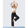 image:imageG4Free BareFeel 78 Length Wide Leg Yoga Pants for Women with Pockets High Stretch Waist Copped Pants CasualBlack