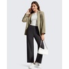 image:imageG4Free BareFeel 78 Length Wide Leg Yoga Pants for Women with Pockets High Stretch Waist Copped Pants CasualBlack
