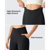 image:imageG4Free BareFeel 78 Length Wide Leg Yoga Pants for Women with Pockets High Stretch Waist Copped Pants CasualBlack