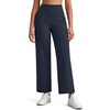 image:imageG4Free BareFeel 78 Length Wide Leg Yoga Pants for Women with Pockets High Stretch Waist Copped Pants CasualDark Navy