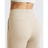 image:imageG4Free BareFeel 78 Length Wide Leg Yoga Pants for Women with Pockets High Stretch Waist Copped Pants CasualLight Khaki