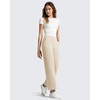 image:imageG4Free BareFeel 78 Length Wide Leg Yoga Pants for Women with Pockets High Stretch Waist Copped Pants CasualLight Khaki