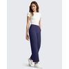 image:imageG4Free BareFeel 78 Length Wide Leg Yoga Pants for Women with Pockets High Stretch Waist Copped Pants CasualRoyal Blue