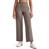 image:imageG4Free BareFeel 78 Length Wide Leg Yoga Pants for Women with Pockets High Stretch Waist Copped Pants CasualTaupe