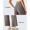 image:imageG4Free BareFeel 78 Length Wide Leg Yoga Pants for Women with Pockets High Stretch Waist Copped Pants CasualTaupe
