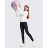 image:imageG4Free BareFeel Girls Leggings High Waist Athletic Yoga Pants with Pockets Dance Running Tights 612 YearsBlack