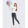 image:imageG4Free BareFeel Girls Leggings High Waist Athletic Yoga Pants with Pockets Dance Running Tights 612 YearsDark Grey