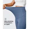 image:imageG4Free BareFeel Maternity Leggings with Pockets Over The Belly Stretchy Workout Yoga Pregnancy PantsBlue Gray