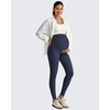 image:imageG4Free BareFeel Maternity Leggings with Pockets Over The Belly Stretchy Workout Yoga Pregnancy PantsDark Blue