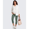 image:imageG4Free BareFeel Maternity Leggings with Pockets Over The Belly Stretchy Workout Yoga Pregnancy PantsGray Sage
