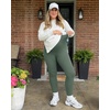image:imageG4Free BareFeel Maternity Leggings with Pockets Over The Belly Stretchy Workout Yoga Pregnancy PantsGray Sage