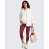 image:imageG4Free BareFeel Maternity Leggings with Pockets Over The Belly Stretchy Workout Yoga Pregnancy PantsRed