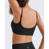 image:imageG4Free BareFeel Non Padded Adjustable Spaghetti Strap Sports Bra for Women Scoop Neck Wireless Tank Tops Casual Daily WearBlack