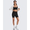 image:imageG4Free BareFeel Non Padded Adjustable Spaghetti Strap Sports Bra for Women Scoop Neck Wireless Tank Tops Casual Daily WearBlack