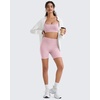 image:imageG4Free BareFeel Non Padded Adjustable Spaghetti Strap Sports Bra for Women Scoop Neck Wireless Tank Tops Casual Daily WearBlush