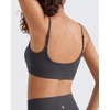 image:imageG4Free BareFeel Non Padded Adjustable Spaghetti Strap Sports Bra for Women Scoop Neck Wireless Tank Tops Casual Daily WearDark Gray