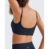 image:imageG4Free BareFeel Non Padded Adjustable Spaghetti Strap Sports Bra for Women Scoop Neck Wireless Tank Tops Casual Daily WearDark Navy