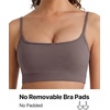 image:imageG4Free BareFeel Non Padded Adjustable Spaghetti Strap Sports Bra for Women Scoop Neck Wireless Tank Tops Casual Daily WearTaupe
