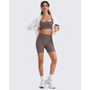 image:imageG4Free BareFeel Non Padded Adjustable Spaghetti Strap Sports Bra for Women Scoop Neck Wireless Tank Tops Casual Daily WearTaupe
