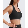 image:imageG4Free BareFeel Non Padded Racerback Sports Bra for Women  Scoop Neck Tank Tops Casual Yoga Light WorkoutBlack