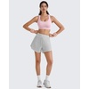 image:imageG4Free BareFeel Non Padded Racerback Sports Bra for Women  Scoop Neck Tank Tops Casual Yoga Light WorkoutBlush