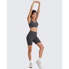 image:imageG4Free BareFeel Non Padded Racerback Sports Bra for Women  Scoop Neck Tank Tops Casual Yoga Light WorkoutDark Gray