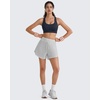 image:imageG4Free BareFeel Non Padded Racerback Sports Bra for Women  Scoop Neck Tank Tops Casual Yoga Light WorkoutDark Navy