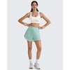 image:imageG4Free BareFeel Non Padded Racerback Sports Bra for Women  Scoop Neck Tank Tops Casual Yoga Light WorkoutPure White